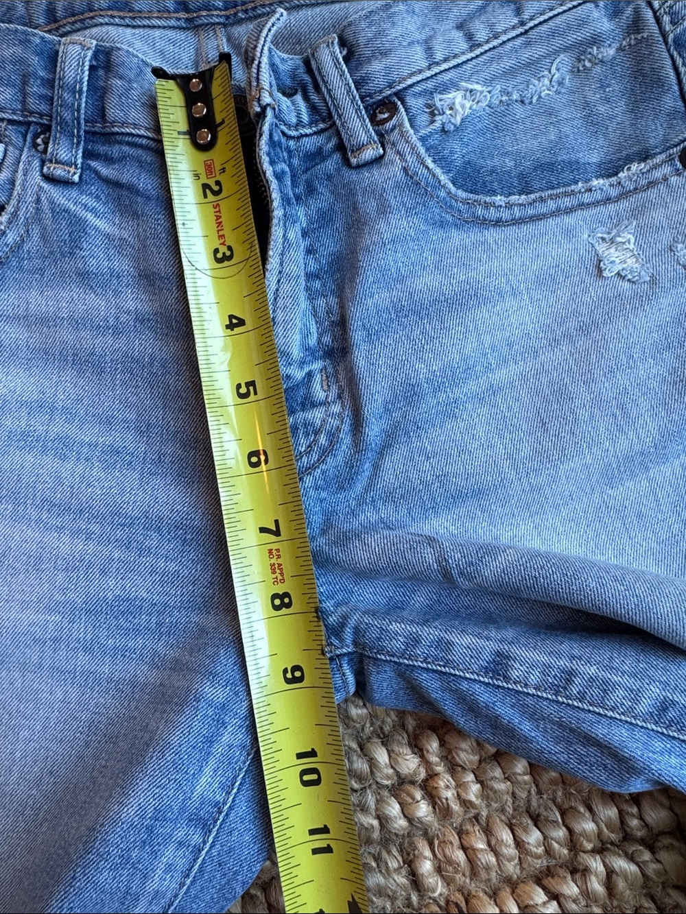 Moussy Vintage Distressed Raw Hem Skinny Jeans 26 Japan - Picture 5 of 13